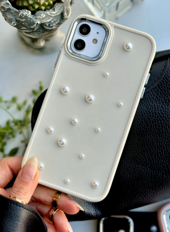  Iphone 11 Uyumlu 3d Oyuncaklı Pearl Tasarımlı Yumuşak Silikon Kılıf