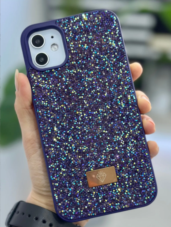  Iphone 11 Uyumlu ELMAS Tasarımlı Taşlı Işıltılı Parlak Pırlanta Silikon Kılıf