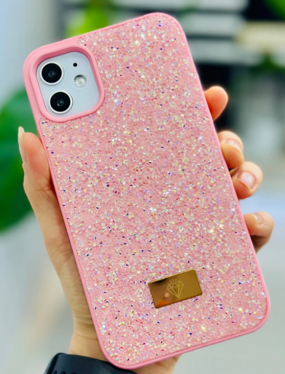  Iphone 11 Uyumlu Elmas Tasarımlı Taşlı Işıltılı Parlak Pırlanta Silikon Kılıf