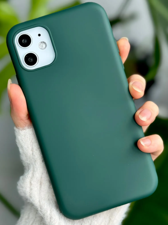  Iphone 11 Uyumlu Içi Kadife Leke Tutmaz Sıvı Silikon Lansman Kılıf