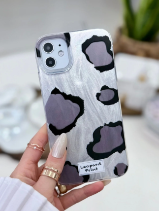  Iphone 11 UYUMLU Shine Gri Leoapar Renk Geçişli Parlak Silikon Korumalı Kılıf