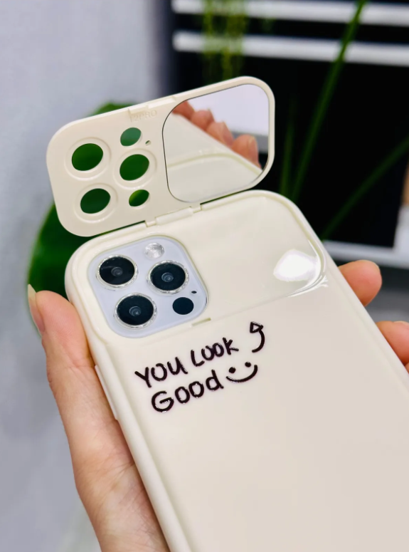  Iphone 12 Pro Uyumlu Aynalı Darbe Önleyici Kamera Korumalı Silikon Kılıf