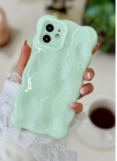  Iphone 12 Uyumlu 3d Bubble Tasarımlı Pastel Renk Esnek Silikon Kılıf