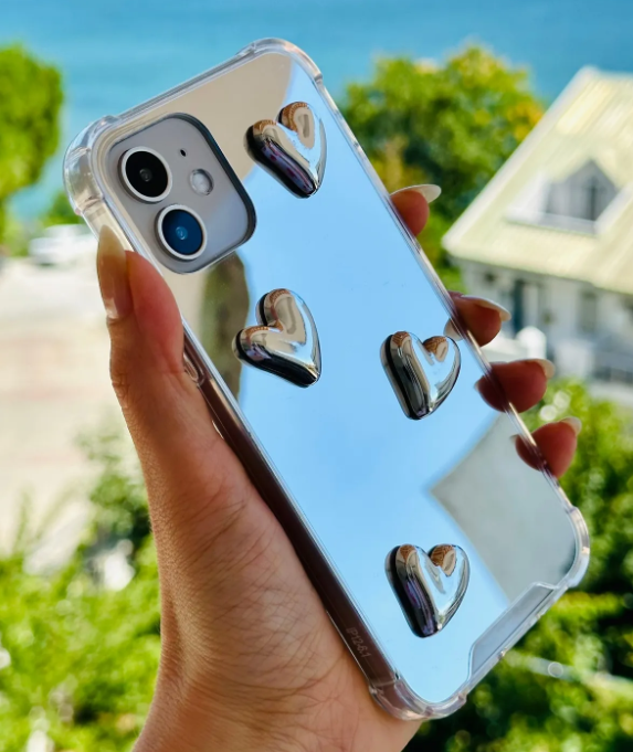  Iphone 12 Uyumlu Aynalı Darbe Önleyici Kamera Korumalı Silikon Kılıf