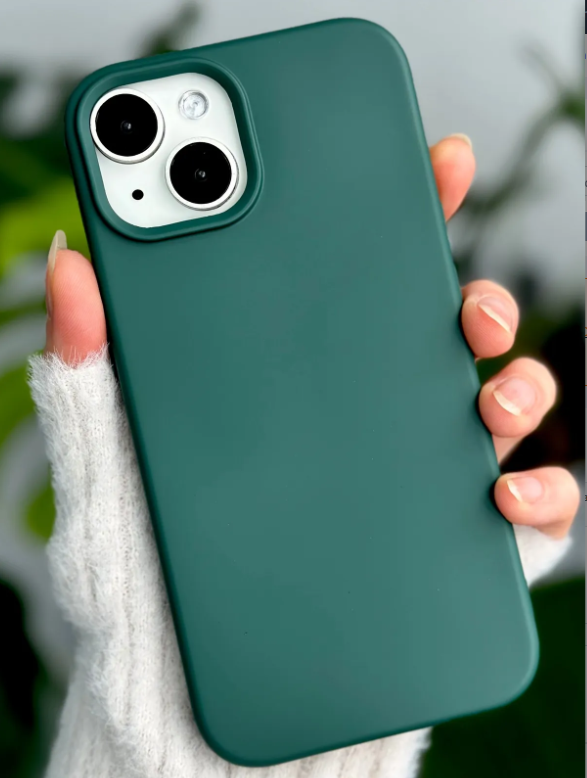  Iphone 13 - 14 - 15 Uyumlu Içi Kadife Leke Tutmaz Sıvı Silikon Lansman Kılıf