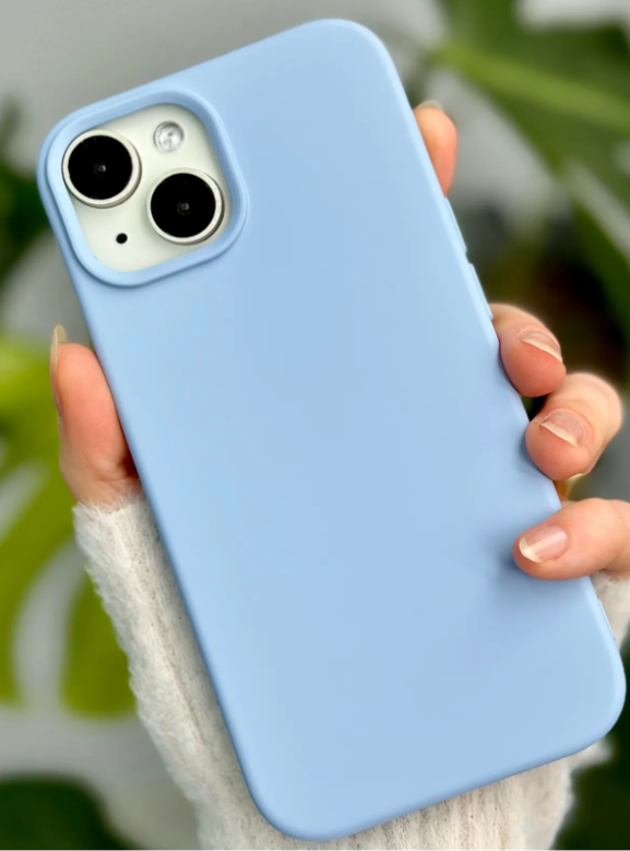  Iphone 13 - 14 - 15 Uyumlu Içi Kadife Leke Tutmaz Sıvı Silikon Lansman Kılıf