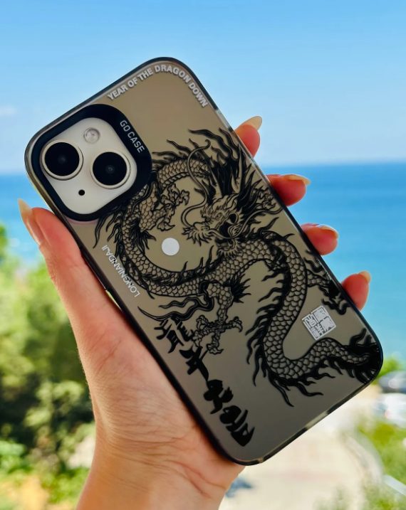  Iphone 13 - 14 VE 15 Uyumlu Parmak İzi Bırakmaz Baskı Desenli Metalik ELECTRO Silikon Kılıf