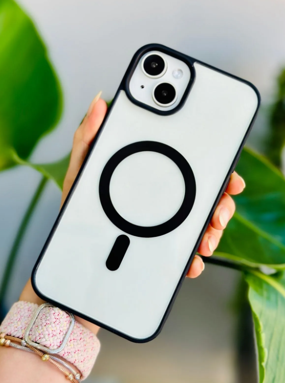  Iphone 14 Plus - 15 Plus Uyumlu Magsafe Özellikli Renkli Şeffaf Kılıf