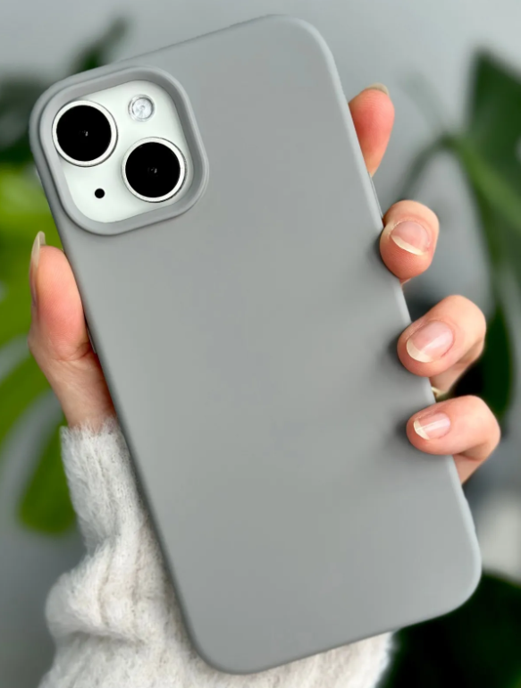  Iphone 14 Plus ve 15 Plus Uyumlu Içi Kadife Leke Tutmaz Sıvı Silikon Lansman Kılıf