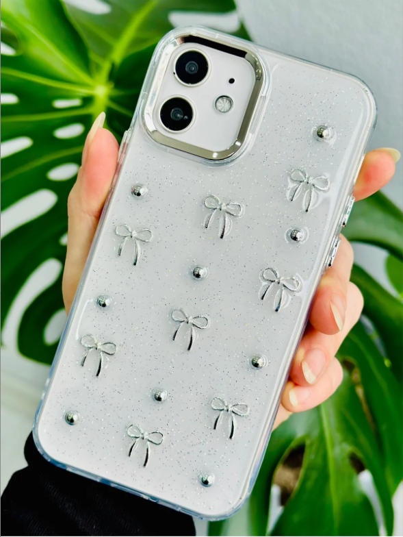  Iphone 16 Promax UYUMLU Mini Fiyonk Tasarımlı Oyuncaklı Silikon Kılıf