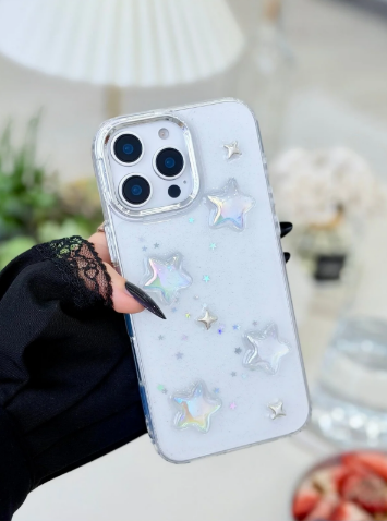  Iphone 16 Promax UYUMLU Mini Yıldız Tasarımlı Oyuncaklı Silikon Kılıf