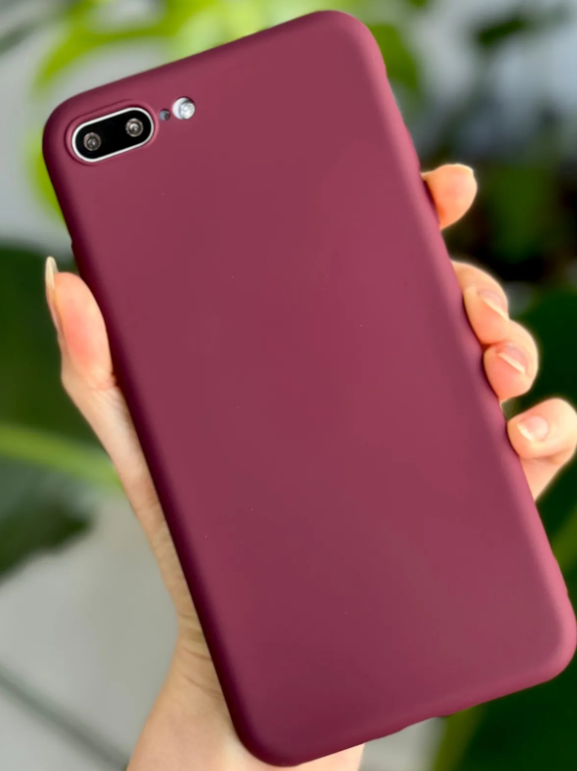  Iphone 7 Plus ve 8 Plus Uyumlu Içi Kadife Esnek Silikon Leke Tutmaz Lansman Kılıf