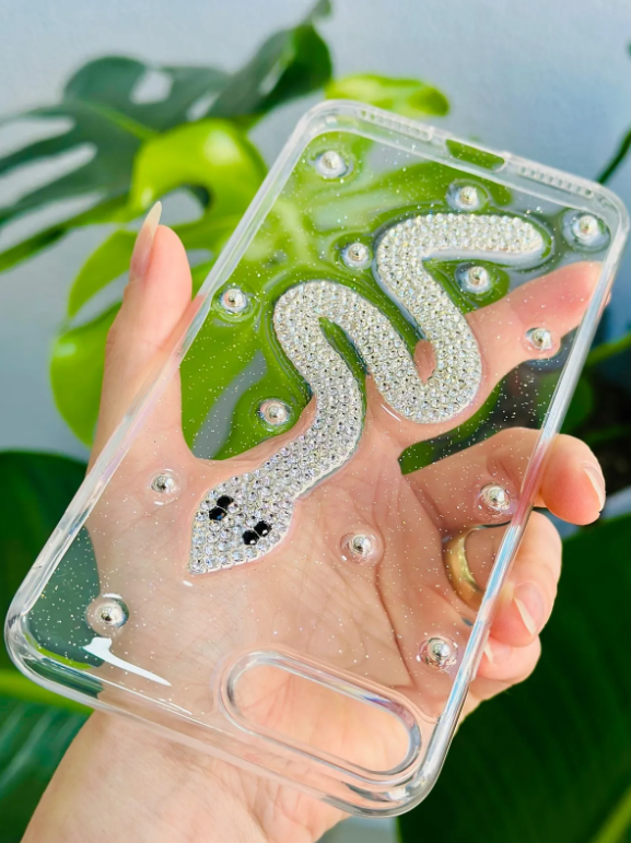  Iphone 7 Plus Ve 8 Plus Uyumlu Taş Yılan 3d Oyuncak Tasarım Kılıf