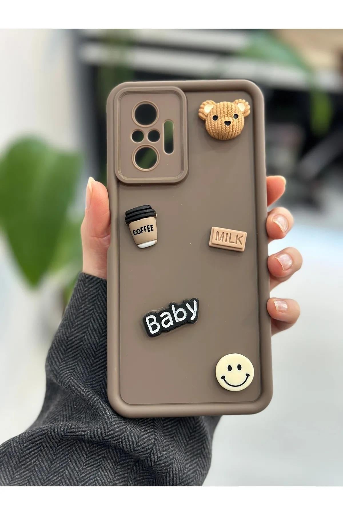  Xiaomi Note 10 Pro Uyumlu Çikolata Baby Oyuncak Tasarımlı Silikon Kılıf