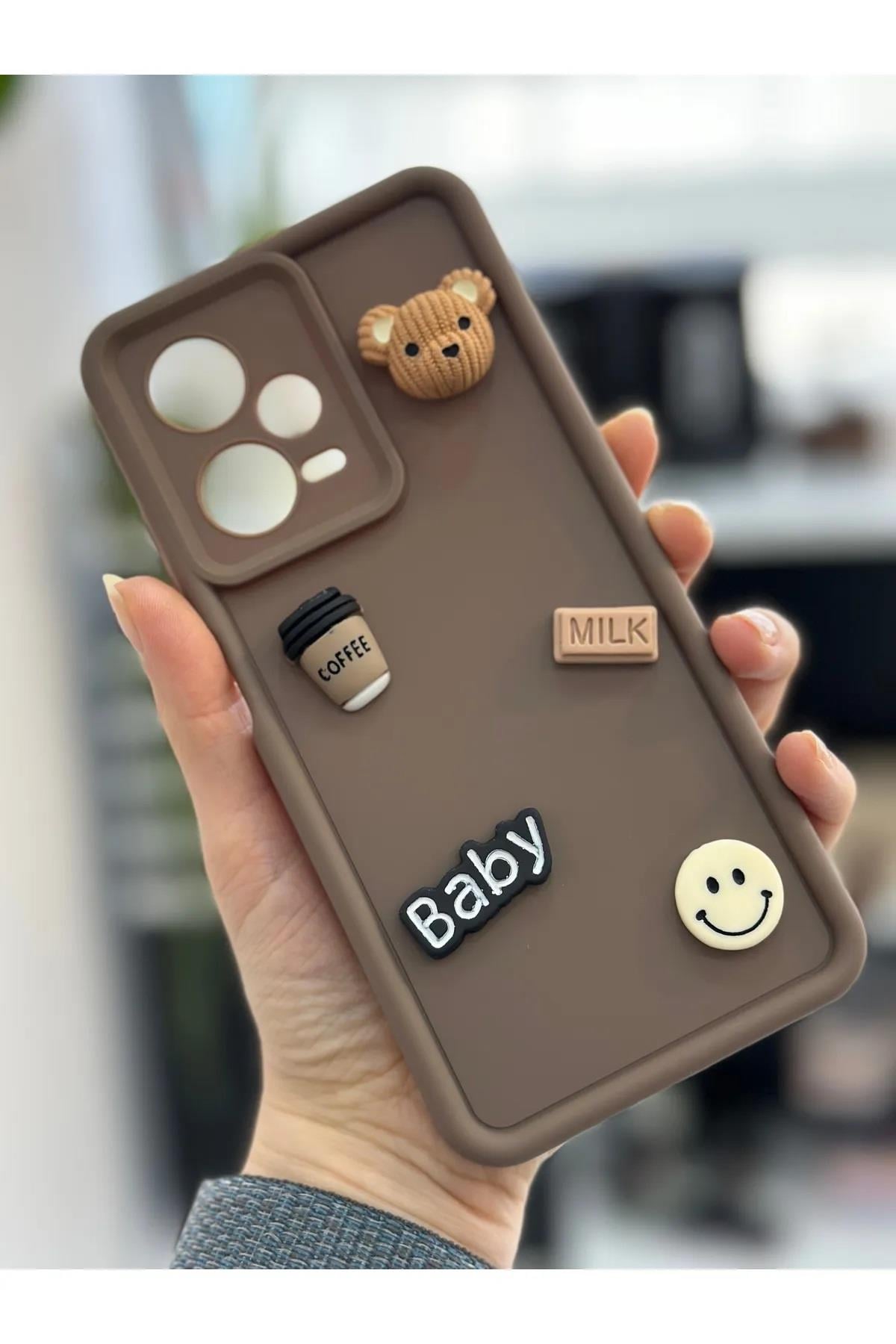  Xiaomi Redmi Note 12 Pro 5g Uyumlu Çikolata Baby Oyuncak Tasarımlı Silikon Kılıf