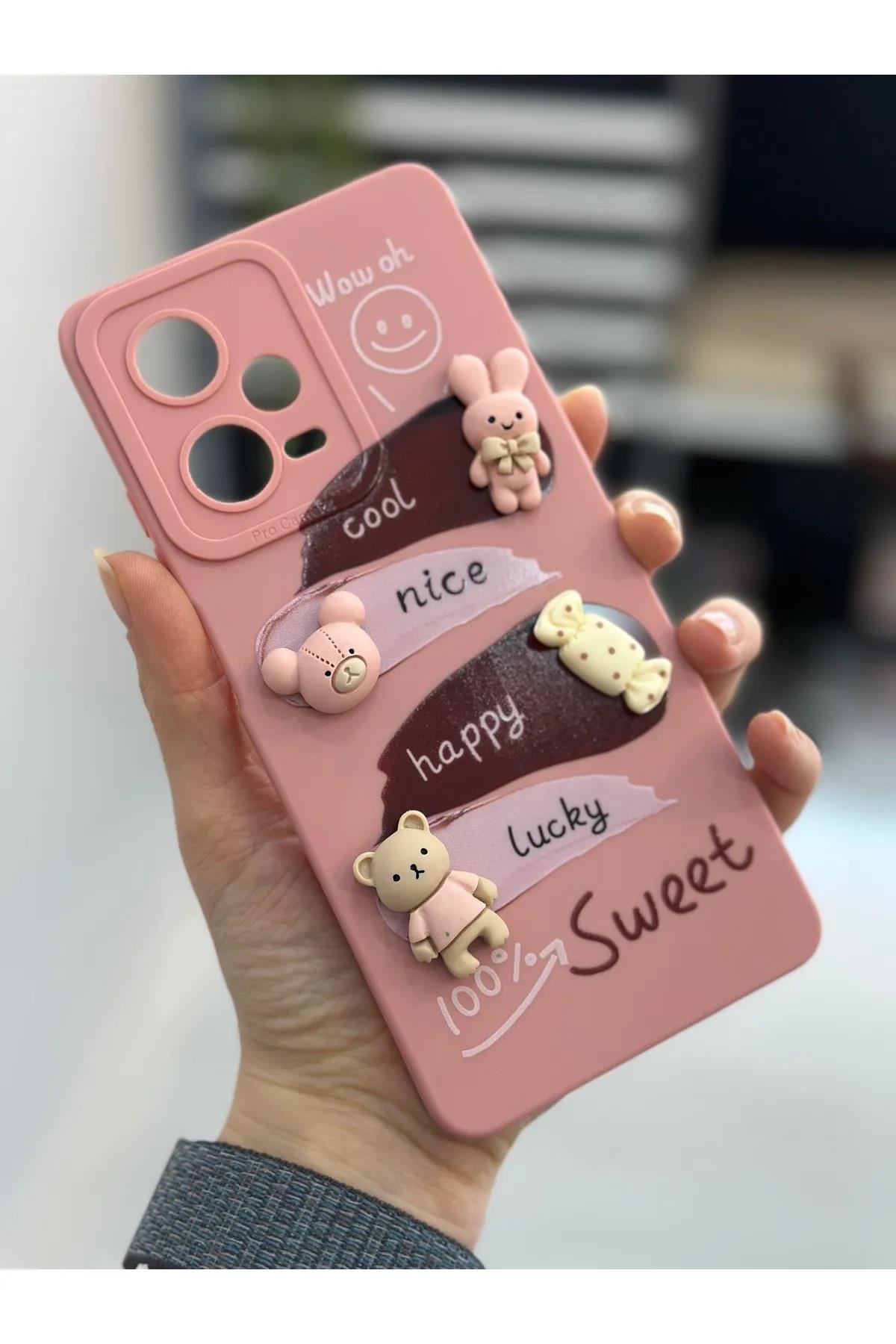  Xiaomi Redmi Note 12 Pro 5g Uyumlu Oyuncaklı Şeker Silikon Kılıf