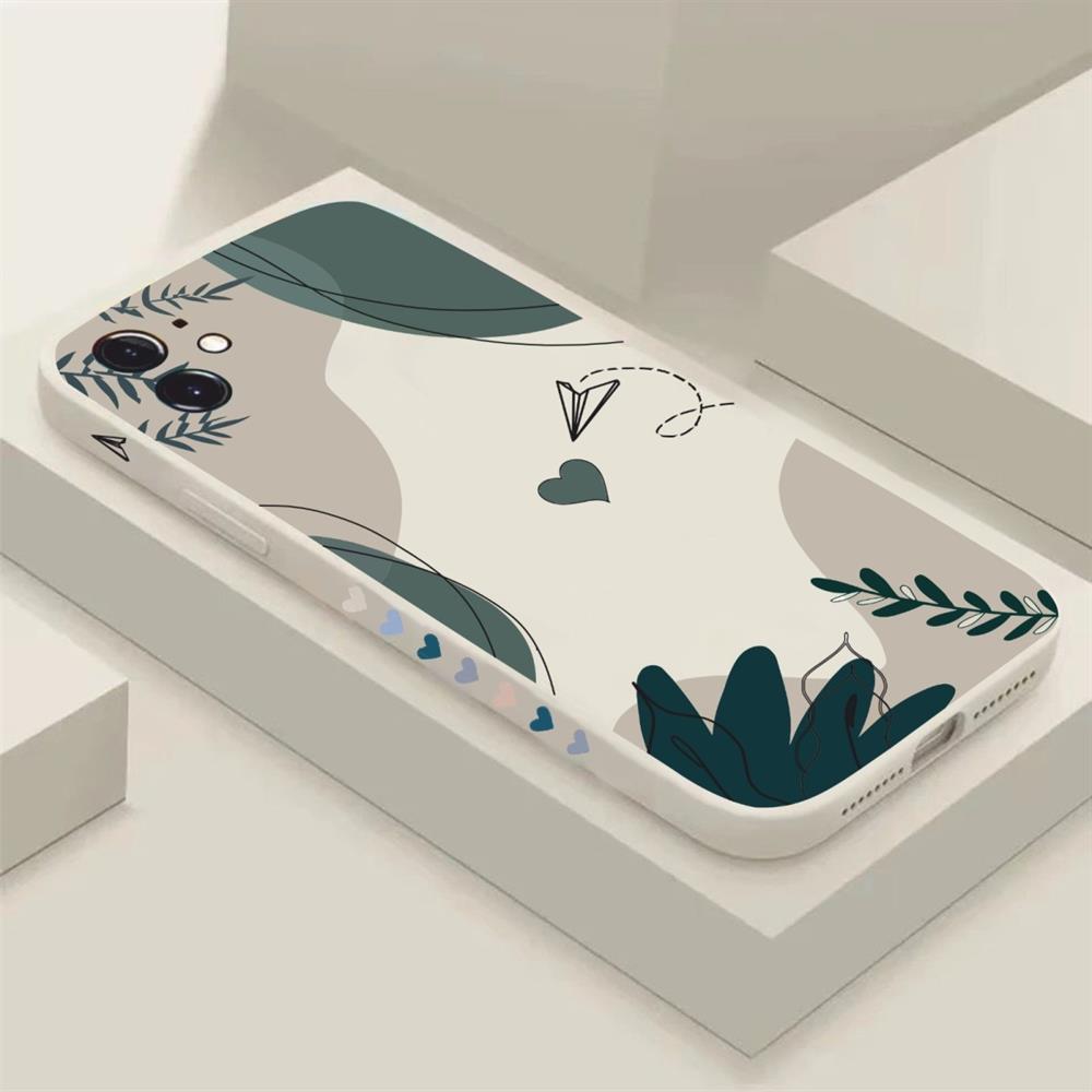 Iphone 11 Uyumlu (12 GÖRÜNÜMLÜ KÖŞELİ ) İçi Kadife SECRET GARDEN Renkli Kılıf