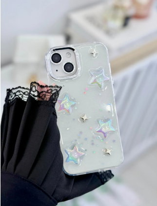 Iphone 13 - 14 ve 15 Uyumlu Mini Yıldız Oyuncak Tasarımlı Esnek Silikon Kılıfı