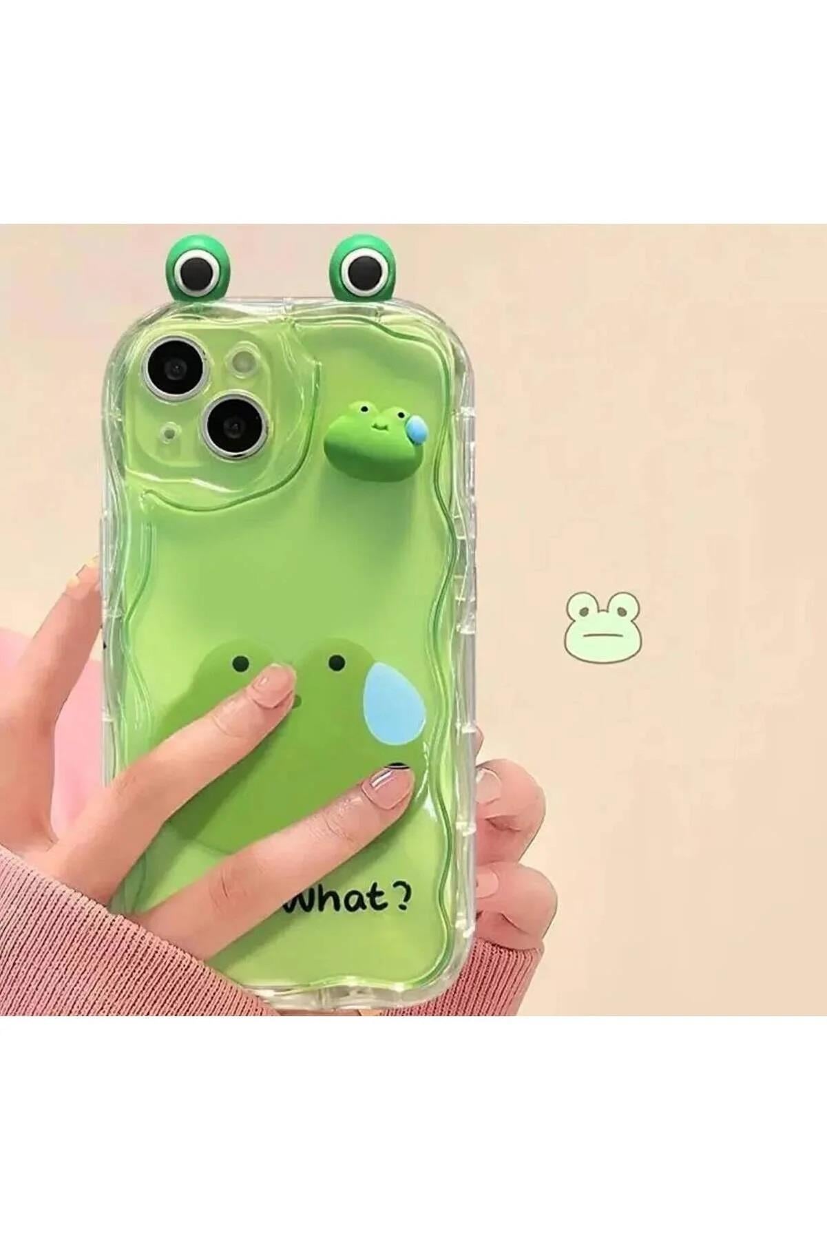 Iphone 13 Ve 14 Uyumlu Kulaklı Tasarımlı Oyuncaklı Şeffaf Silikon Kılıf