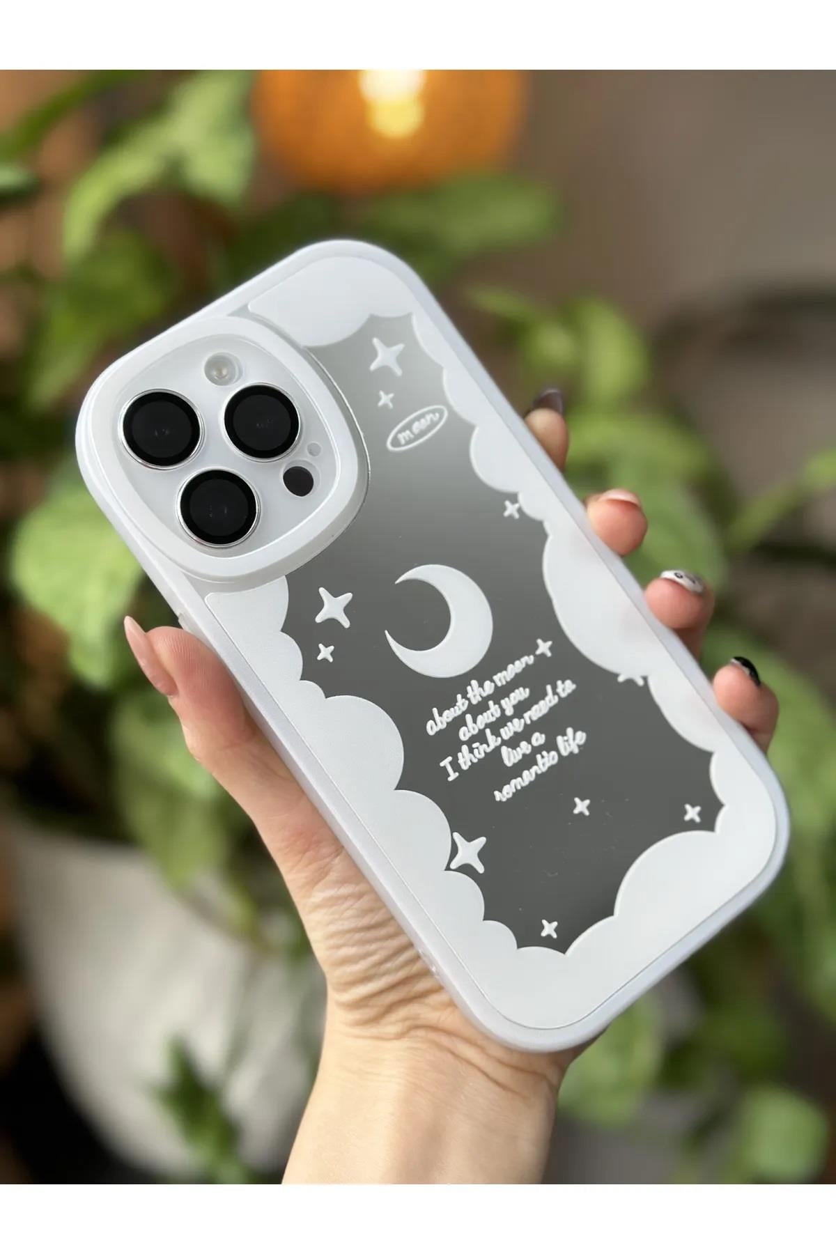 Iphone 14 PROMAX Aynalı Tasarımlı Kenarları Silikon Kılıf
