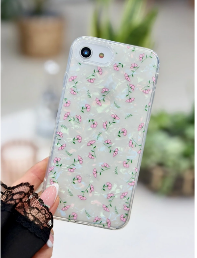 Iphone 7 - 8 - Se 2020 -Se 2022 Uyumlu 2in1 iİçek Renk Geçişli Esnek Silikon Kılıf