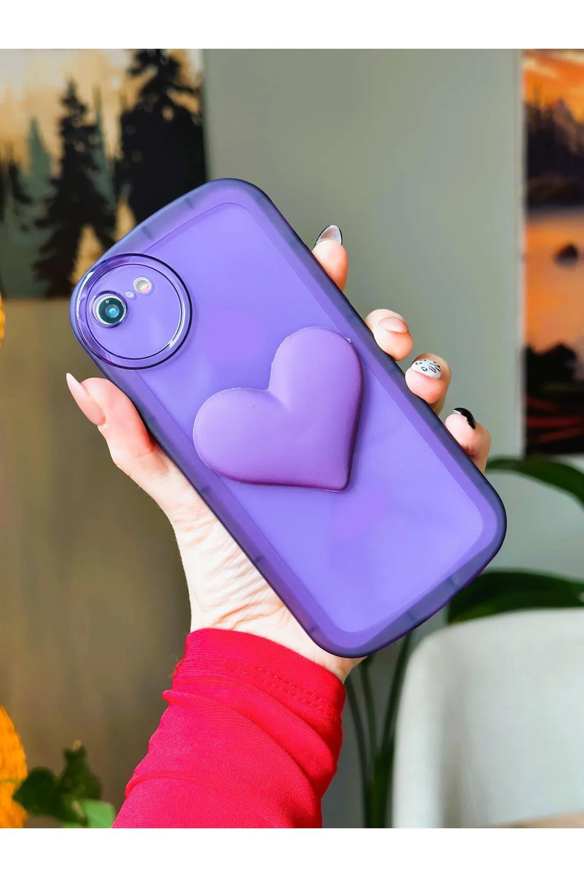 Iphone 7 - 8 - Se 2020 Uyumlu 3d Oyuncak Kalp Model Şeffaf Kılıf