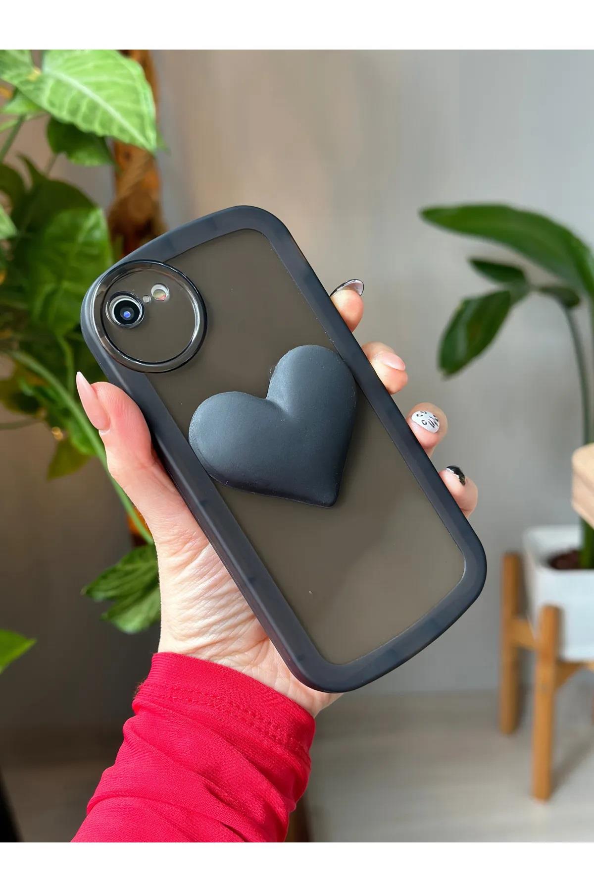 Iphone 7 - 8 - Se 2020 Uyumlu 3d Oyuncak Kalp Model Şeffaf Kılıf