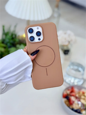  Iphone 14 Promax Uyumlu MAGSAFE Özellikli Parmak İzi Bırakmaz Darbe Önleyici Sıvı Silikon Kılıf