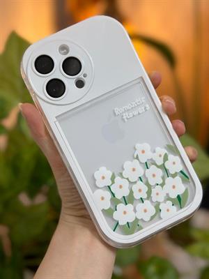 Iphone 14 PROMAX Uyumlu Oyuncaklı Çiçek Desenli Lansman İçi Kadife AA Kalite