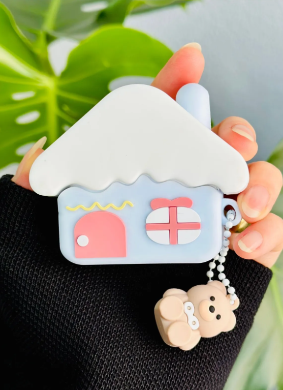  Airpods 4.Nesil Uyumlu Oyuncak Tasarımlı Kalın Silikon Koruyucu Kılıf