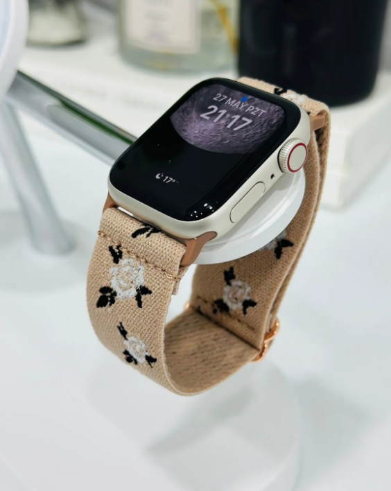  Apple Watch Uyumlu 42/ 44/45/ 49mm 1/2/3/4/5/6/se/7/8/9 ultra-ultra2 Terletmez Esnek Dokuma Kordon