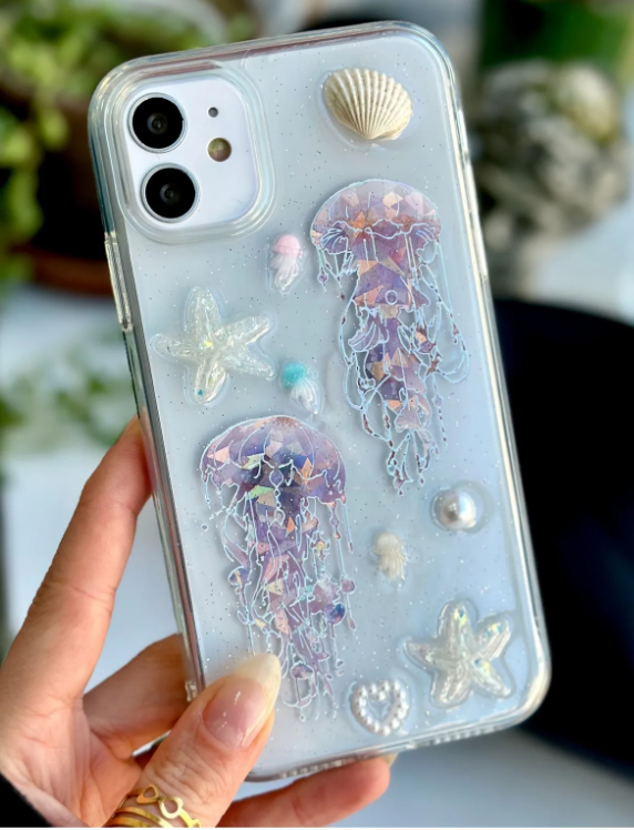  Iphone 11 Uyumlu 3d Oyuncaklı Denizanası Tasarımlı Yumuşak Silikon Kılıf