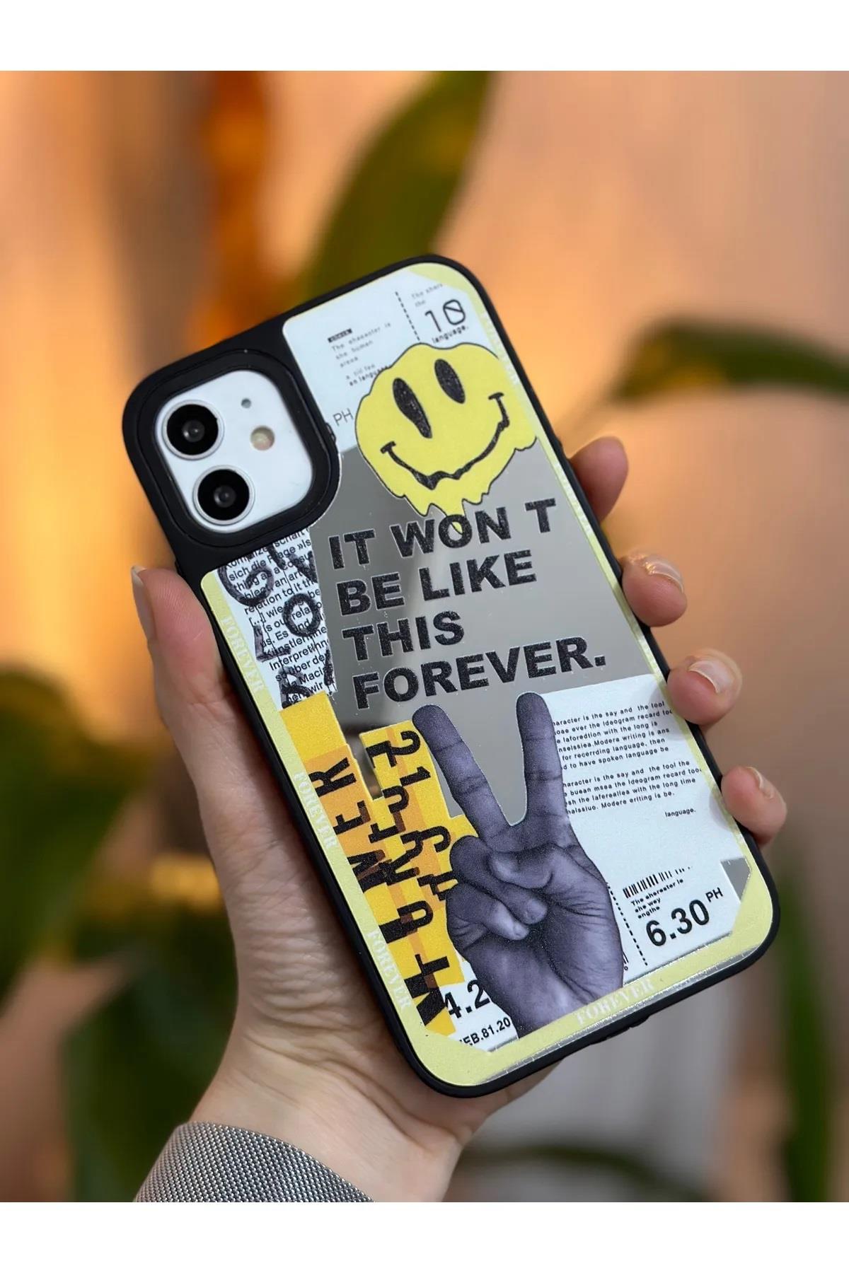  Iphone 11 Uyumlu Aynalı Darbe Önleyici Kamera Korumalı Silikon Kılıf