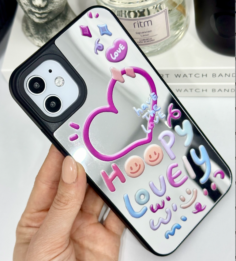  Iphone 11 Uyumlu Aynalı Tasarım Darbe Önleyici Silikon Kılıf