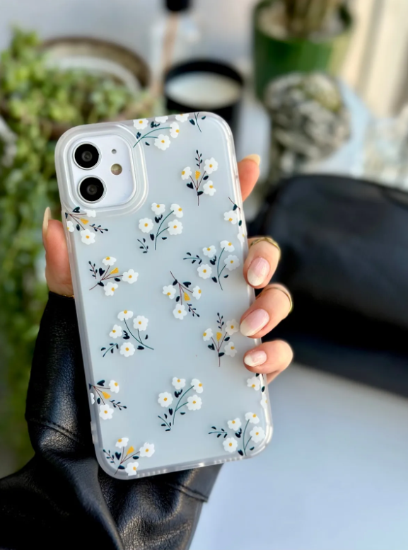 Iphone 11 Uyumlu Darbe Önleyici Mat Şeffaf Baskılı Silikon Kılıf