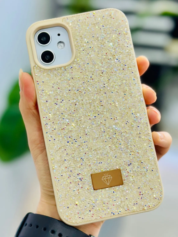  Iphone 11 Uyumlu Diamoond Tasarımlı Taşlı Işıltılı Parlak Pırlanta Silikon Kılıf
