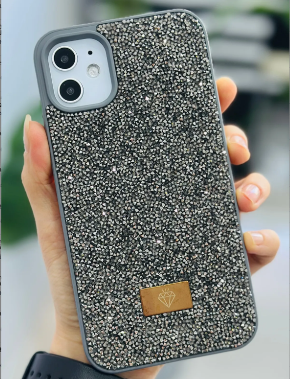  Iphone 11 Uyumlu ELMAS Tasarımlı Taşlı Işıltılı Parlak Pırlanta Silikon Kılıf