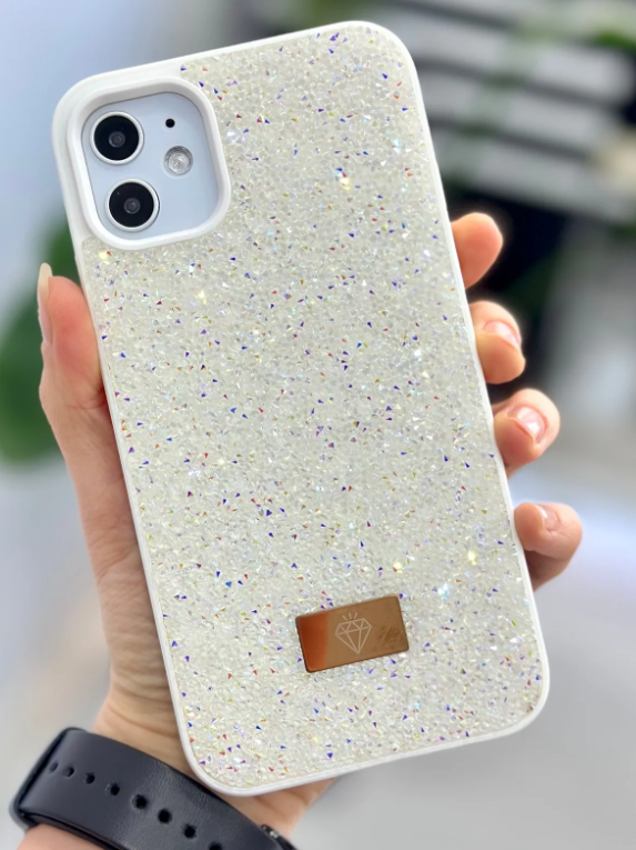  Iphone 11 Uyumlu Elmas Tasarımlı Taşlı Işıltılı Parlak Pırlanta Silikon Kılıf