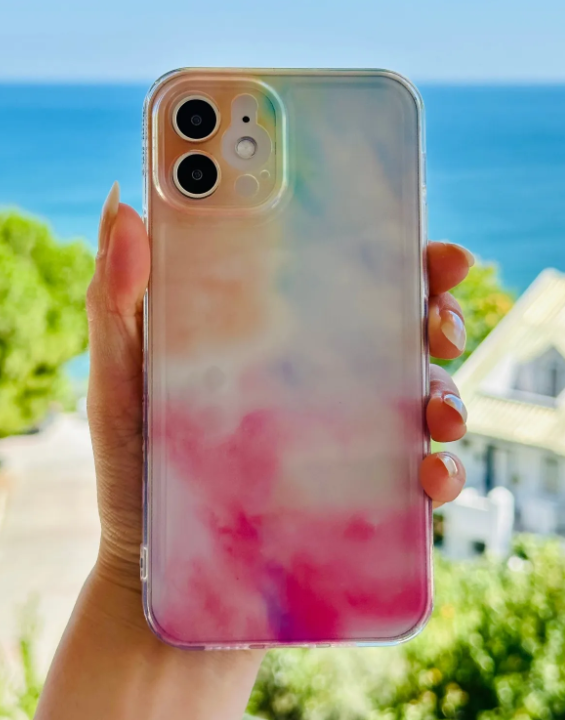  Iphone 12 ve 12 Pro Uyumlu Baskı Desenli Silikon Kılıf