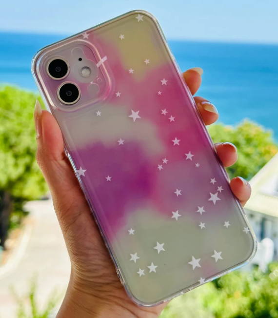  Iphone 12 ve 12 Pro Uyumlu Baskı Desenli Silikon Kılıf