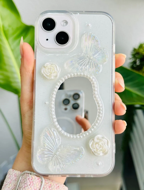  Iphone 13 - 14 - 15 Uyumlu Aynalı Model Silikon Kılıf