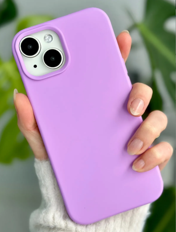  Iphone 13 - 14 - 15 Uyumlu Içi Kadife Leke Tutmaz Sıvı Silikon Lansman Kılıf