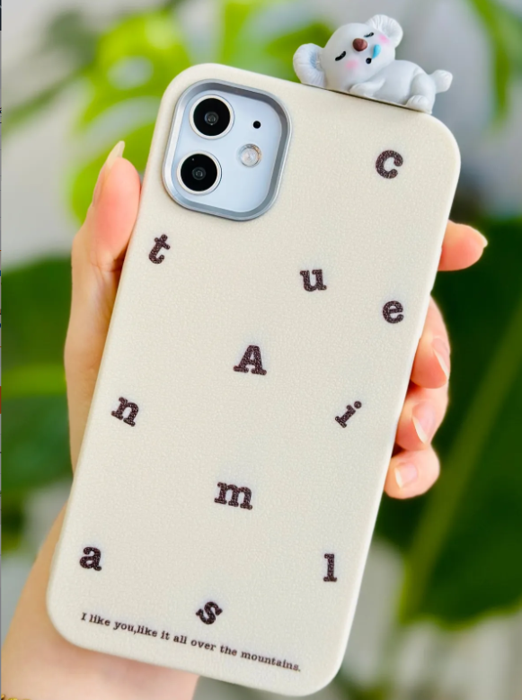  Iphone 13 - 14 Ve 15 Uyumlu 3d Oyuncaklı Koala Tasarımlı Esnek Silikon Kılıfı