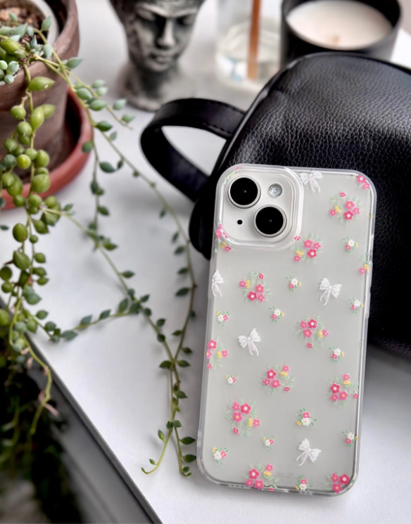  Iphone 13 - 14 ve 15 Uyumlu Darbe Önleyici Mat Şeffaf Baskılı Silikon Kılıf