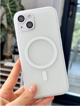  Iphone 14 Plus Ve 15 Plus Gerçek Magsafe Özellikli Parmak İzi Bırakmaz Mat Şeffaf Kılıf