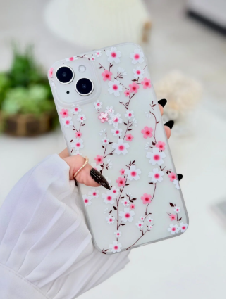  Iphone 14 Plus ve 15 Plus Uyumlu Darbe Önleyici Mat Şeffaf Baskılı Silikon Kılıf