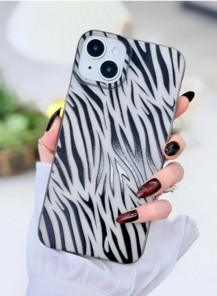  Iphone 14 Plus ve 15 Plus Uyumlu Darbe Önleyici Mat Şeffaf Baskılı Silikon Kılıf