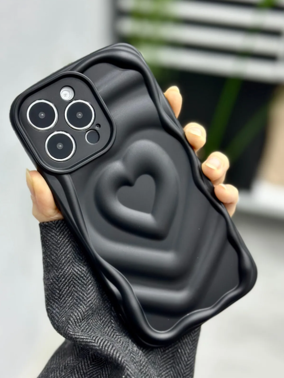  Iphone 14 promax Uyumlu 3d Mat Kabartma Esnek Silikon Kılıf