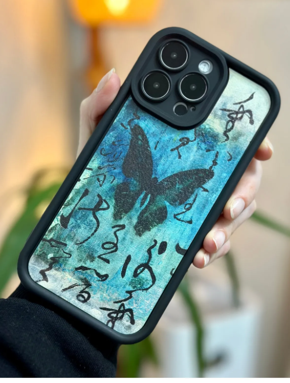  Iphone 14 Promax Uyumlu Kaplama Tasarımlı Desenli Kılıf