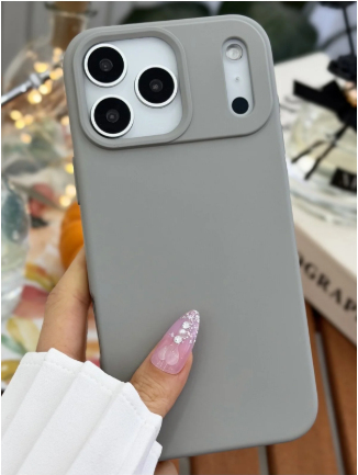  Iphone 17 Promax Uyumlu Içi Kadife Leke Tutmaz Sıvı Silikon Lansman Kılıf